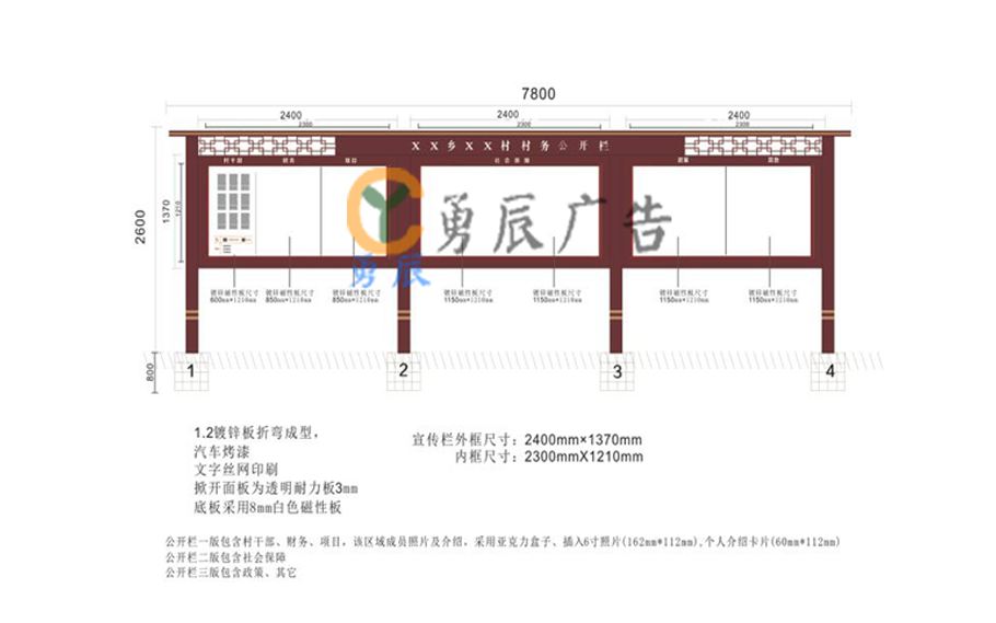 湖南永州宣传栏第一批发货